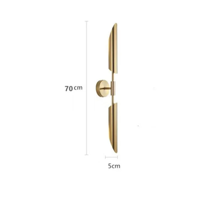 DecorBites™ Gold LED Single Head Wall Lamp for Living Room, Bedroom, and Corridor