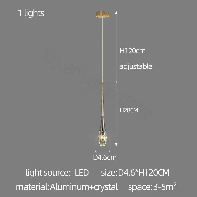 DecorBites™ Elegant Crystal Chandelier for Duplex Villa, Restaurant, and Living Room