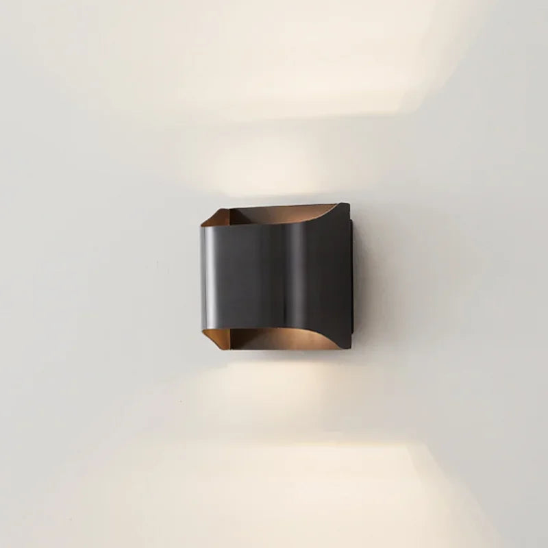 DecorBites™ Contemporary Copper Brass Wall Sconce Minimalist Design for Study Living Room Bedside