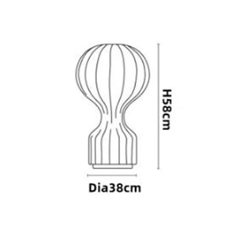 DecorBites™ Gatto Silk Table Lamp Nordic Designer for Living Room Bedroom Home Décor