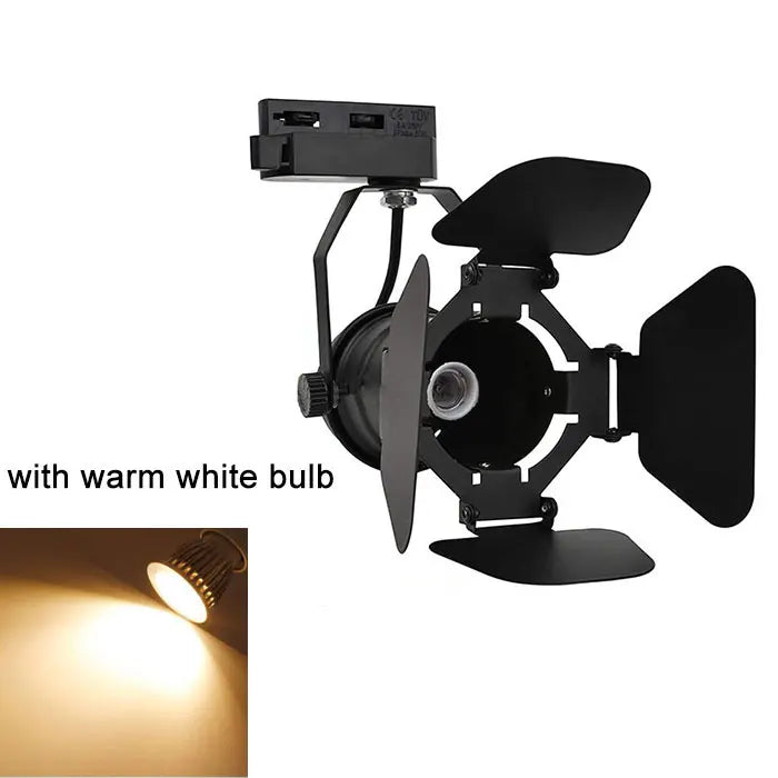 DecorBites™ 4-Light Industrial Track Spotlight for Mall Exhibition Office LED Lighting