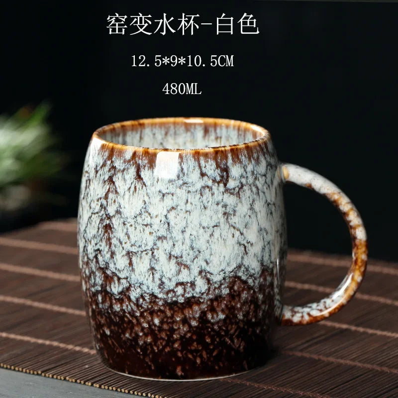DecorBites™ 480ml Ceramic Mug - Kiln Change Coffee Cup - Porcelain Tea Mugs - Wholesale Drinkware