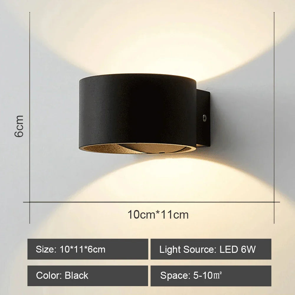 DecorBites™ LED Acrylic Wall Light Shade for Bedroom Living Room Home décor