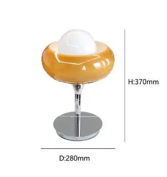 DecorBites™ Guzzini Modern Bauhaus Table Lamp Bedroom Study Living Room Retro Yellow Cream