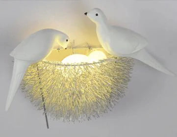 DecorBites™ Bird Nest LED Wall Lamp for Children Bedroom, Study Room, Restaurant Decoration