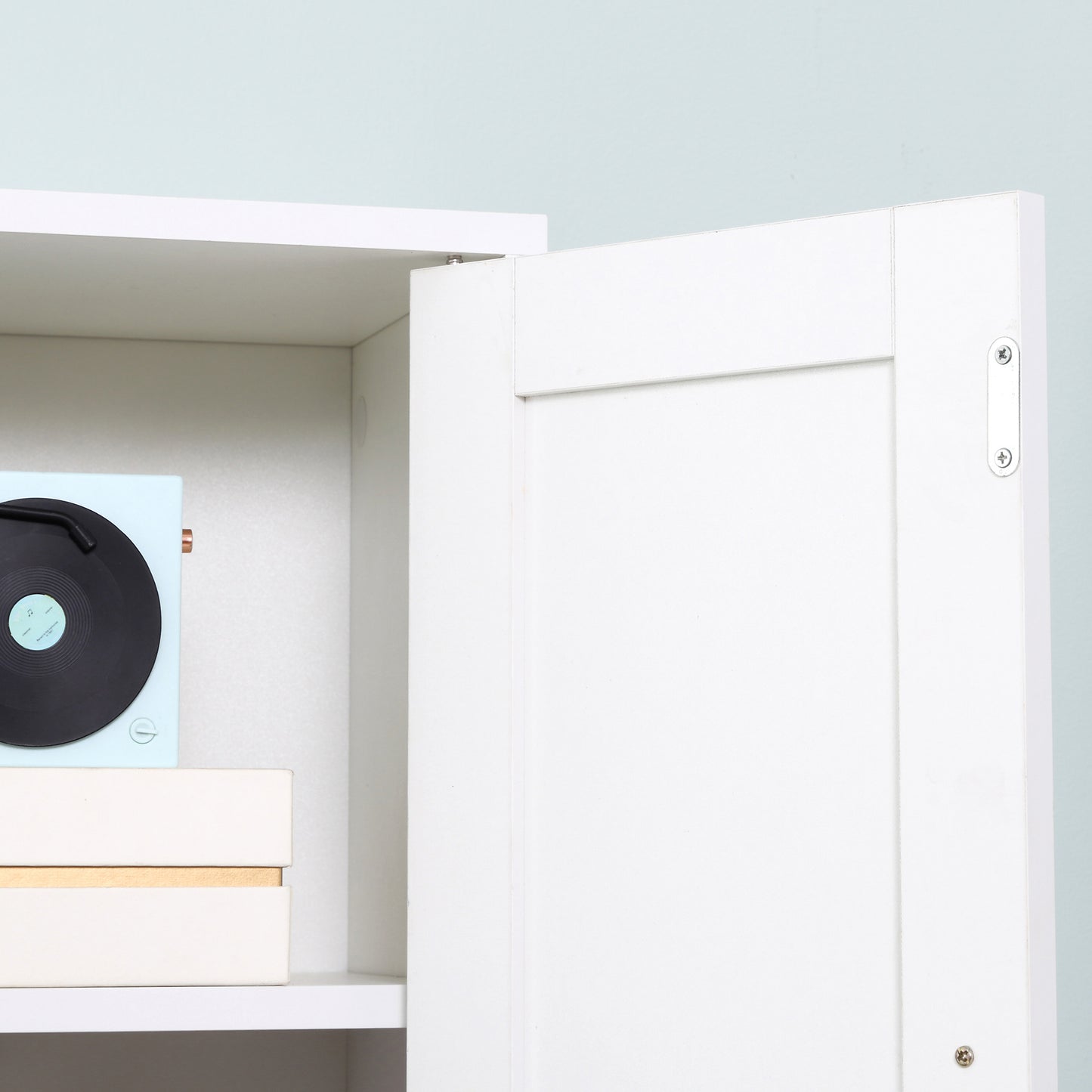 Tall Bathroom Storage Cabinet with Mirror