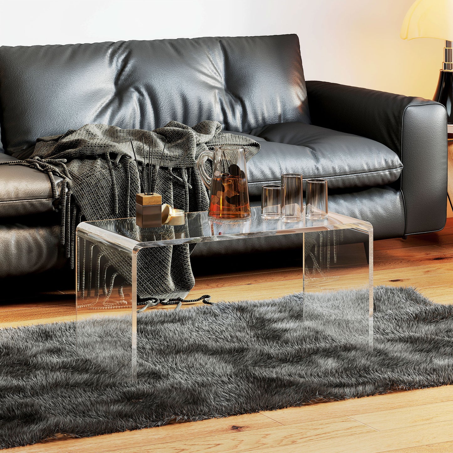 0.6" Thick Acrylic Coffee Table