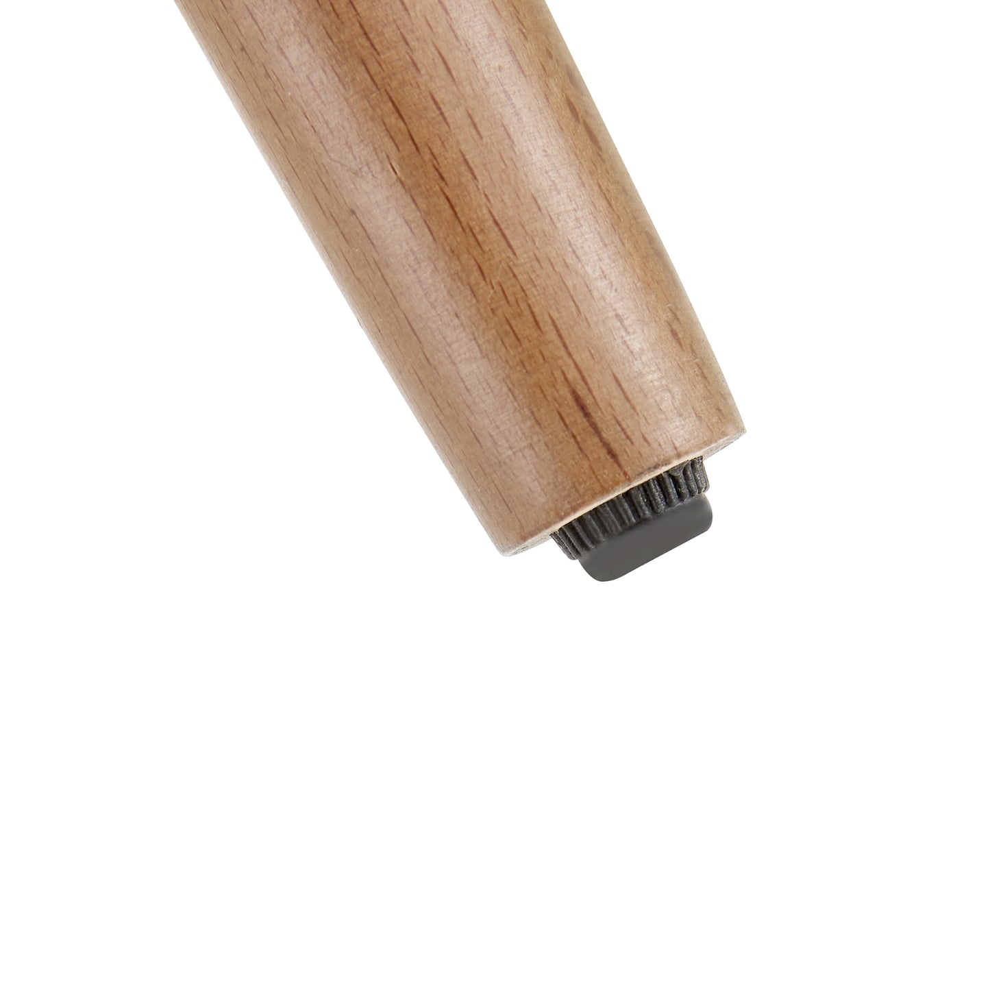 Transparent Oval Glass Coffee Table, 3-Layer Oak Leg Modern Living Room Table