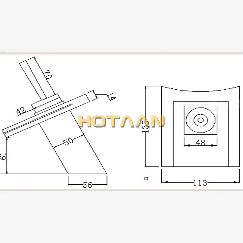 DecorBites™ Copper Chrome Waterfall Bathroom Faucet Mixer for Basin Hot and Cold Water