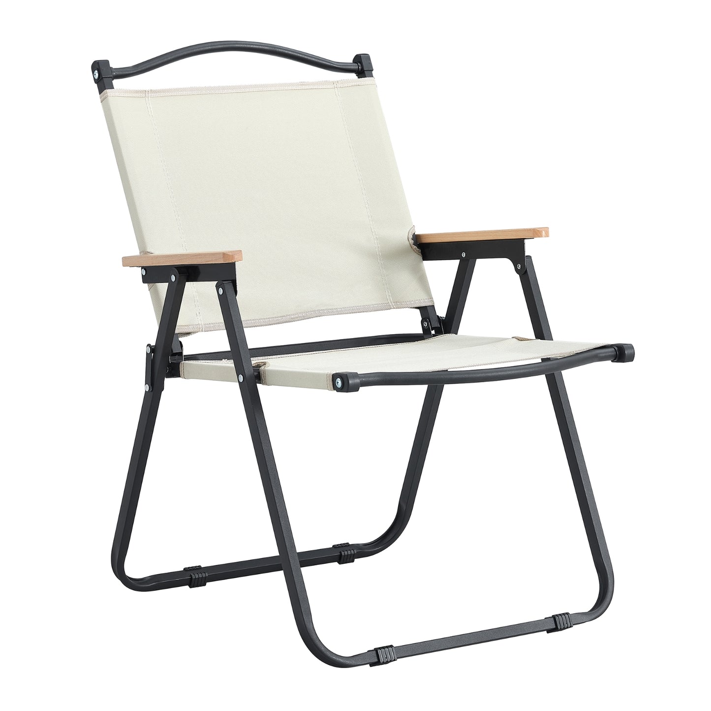 2-Piece Folding Outdoor Chair For Camping, Picnics, Beach, BBQ,& Patio