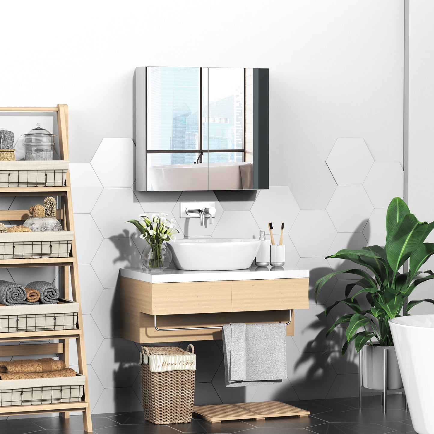 Bathroom Mirrored Cabinet