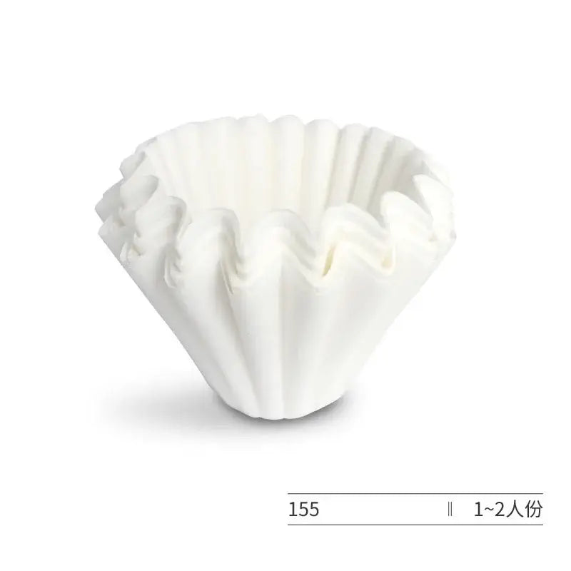 Fluted white disposable paper coffee filters decorbites coffee filters designed for 1-2 servings with basket style edges