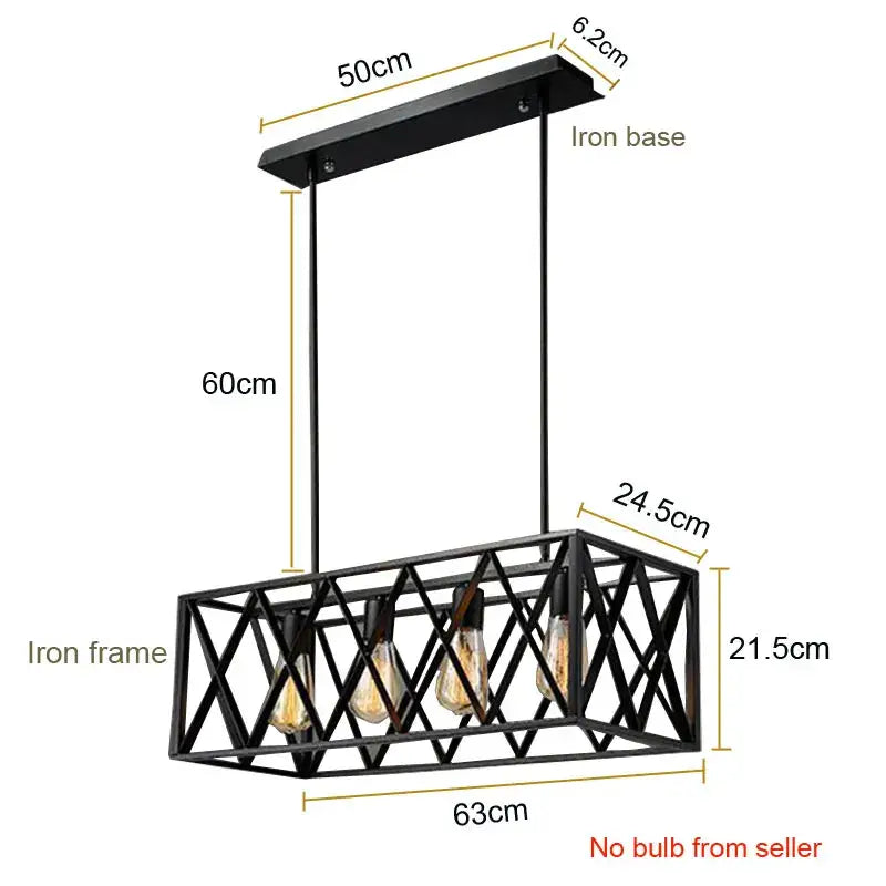 Black iron industrial vintage loft pendant lamp with exposed filament bulbs for dining room decorbites industrial vintage
