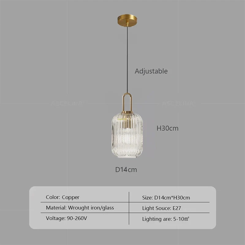 Japanese Glass Pendant Light With Iron Accents - Decorbites