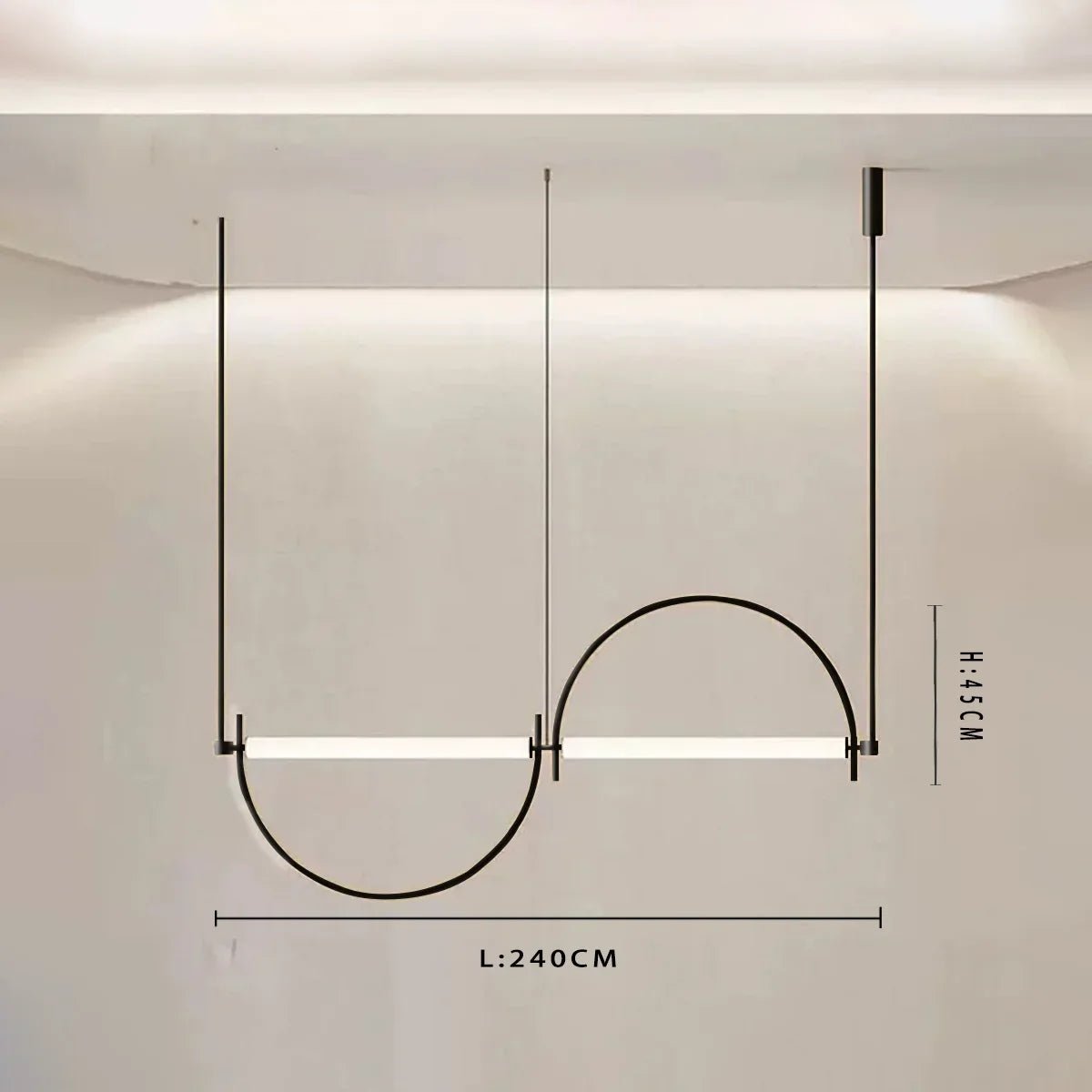 Minimalist Chrome Alloy LED Pendant Light - Decorbites
