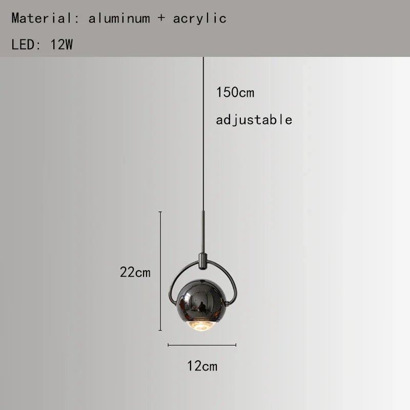 Modern Colorful Aluminum Mini Pendant Light - Decorbites