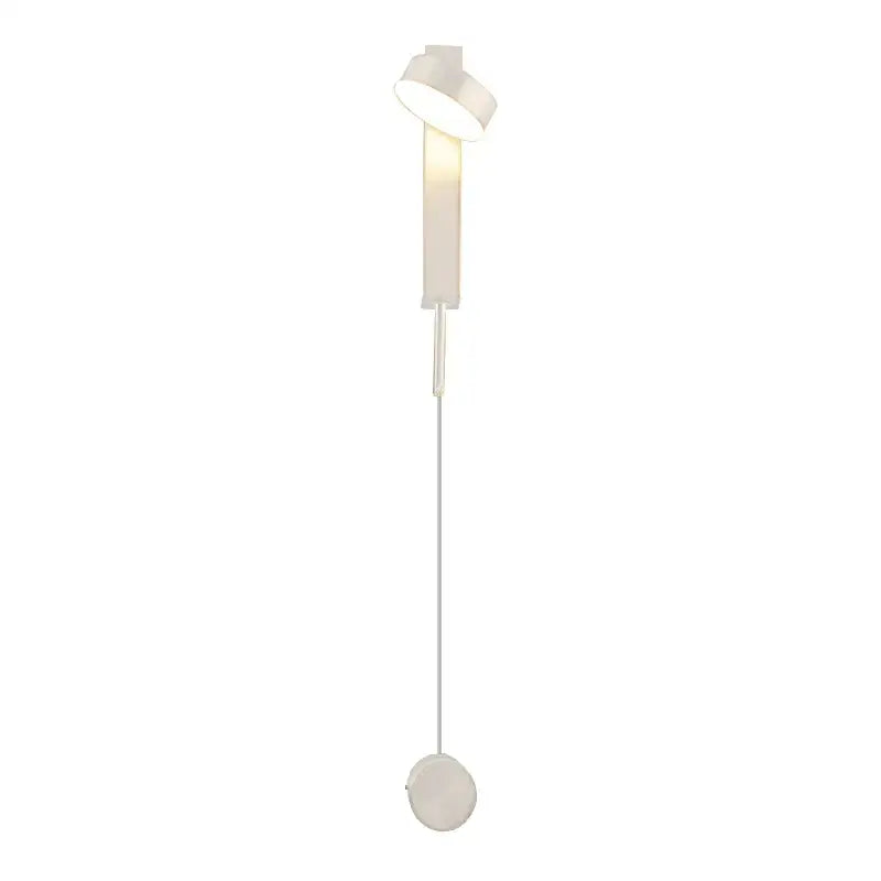 Modern gold led wall lamp with dimming switch featuring a sleek white pendant lamp design for stylish bedroom decorbites wall lamp