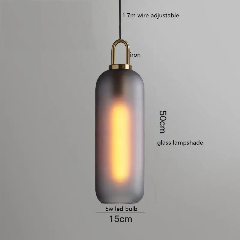 Modern gray glass ball led pendant light with frosted gray glass shade brass iron fixture ideal for dining room decorbites glass ball