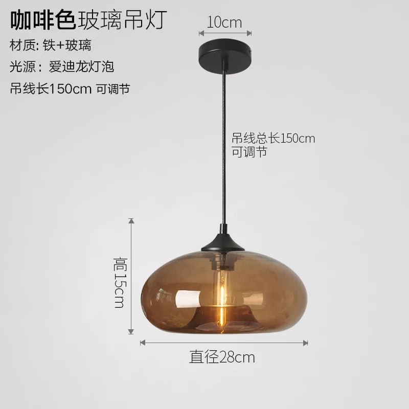 Modern Gray Glass Pendant Light - Decorbites