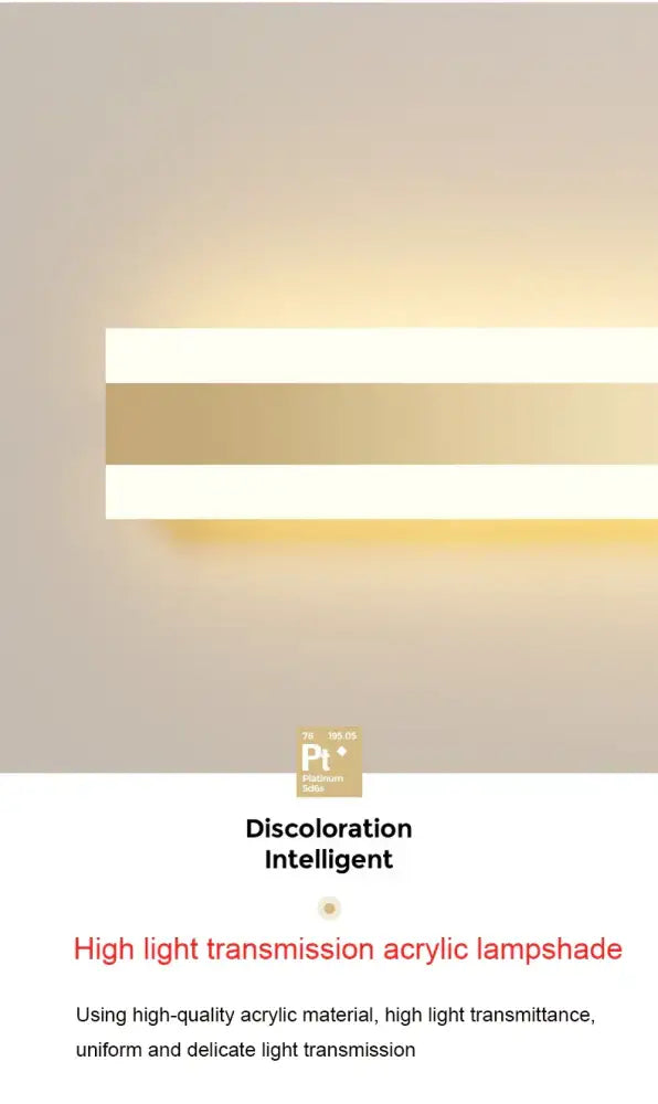 A sleek modern wall sconce featuring gold led outdoor design with translucent white and gold acrylic bands by decorbites