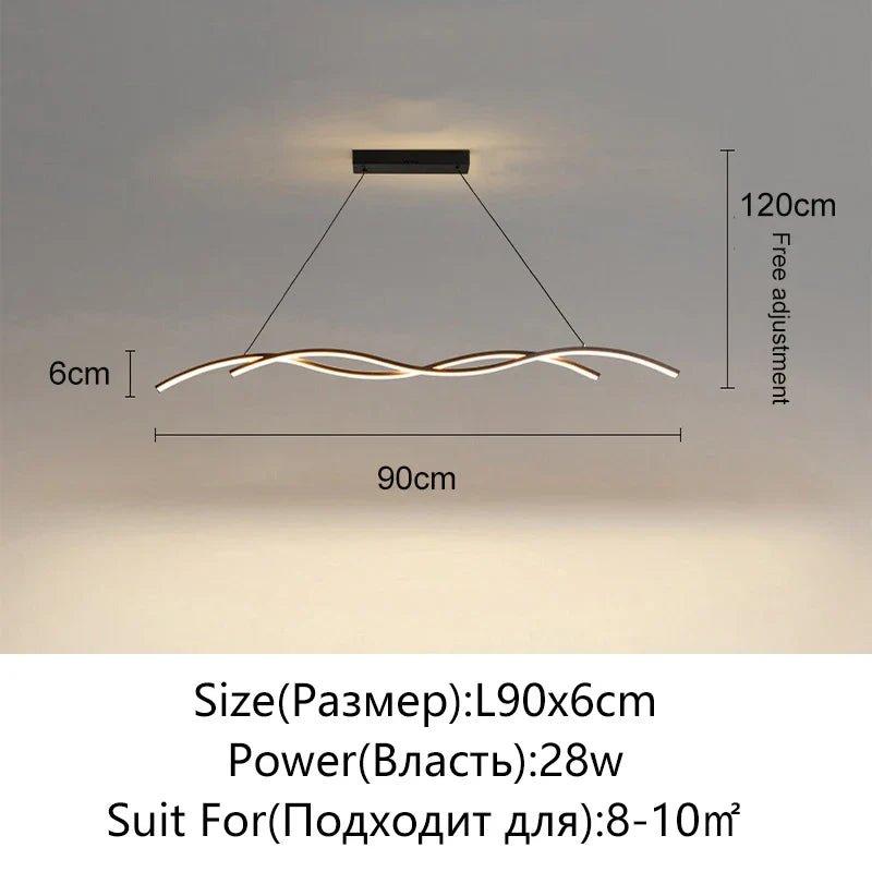 Modern Minimalist White Aluminum LED Pendant Light - Decorbites