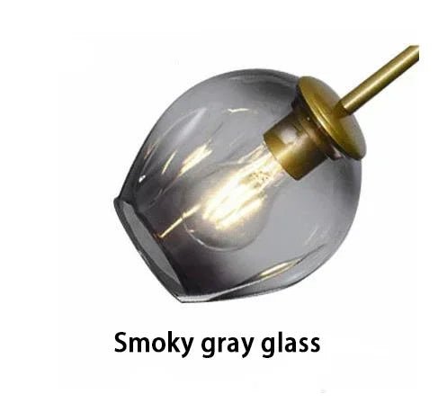Modern Nordic Glass Pendant Light in Painted Metal - Decorbites