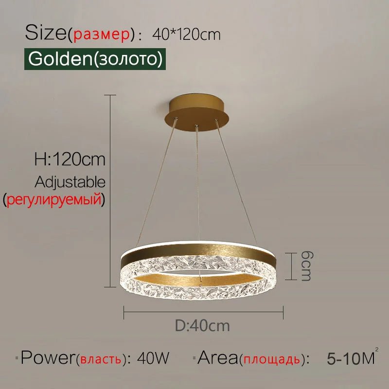 Modern White Ring LED Pendant Light - Decorbites