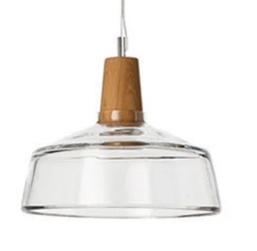 Nordic Glass and Wood Pendant Light - Decorbites