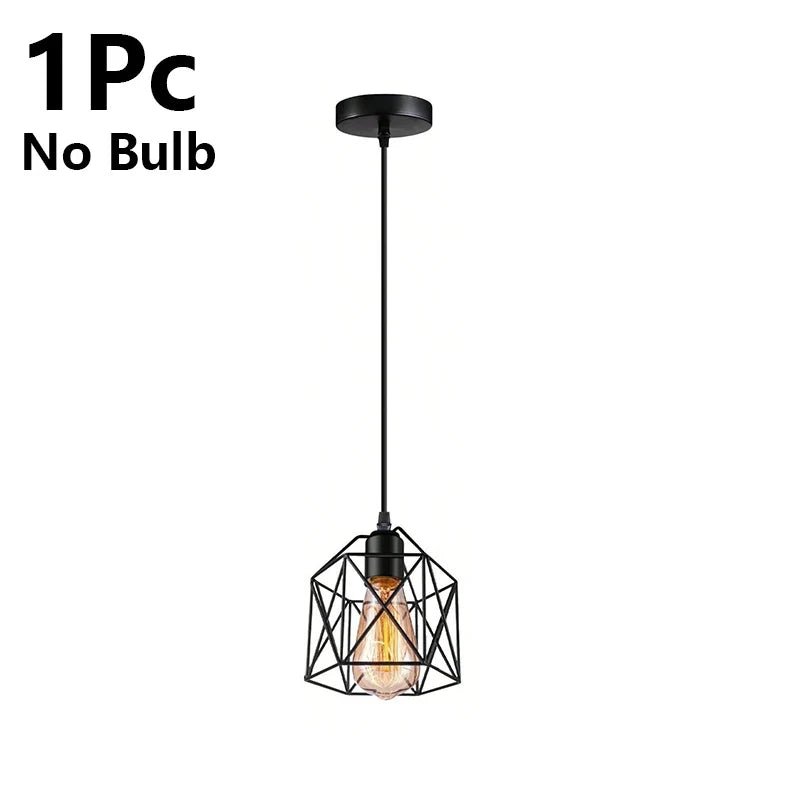 Nordic Minimalist Black Metal E27 Pendant Light - Decorbites