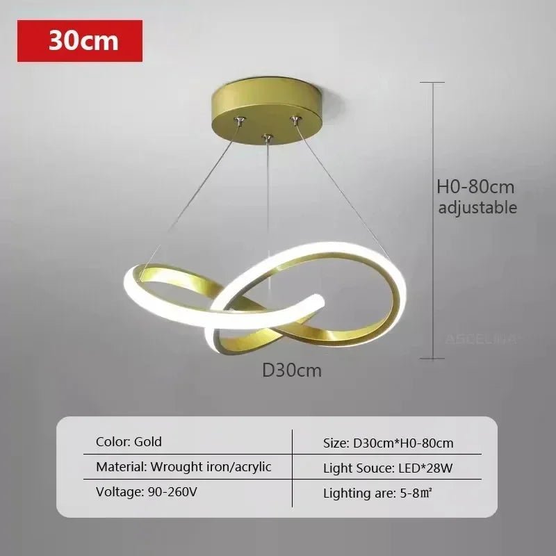 Nordic Simple Metal LED Pendant Light - Decorbites