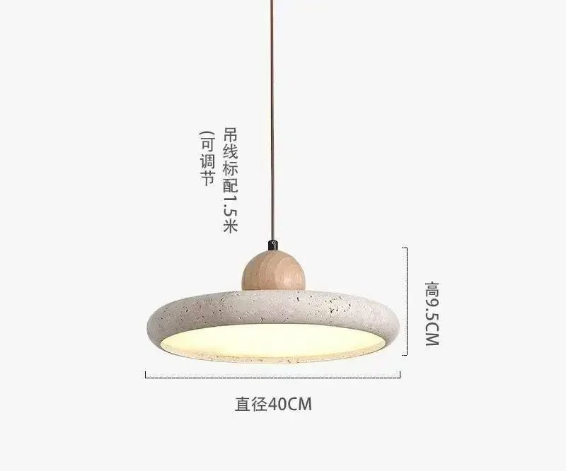 Nordic Travertine Stone Pendant Light - Decorbites