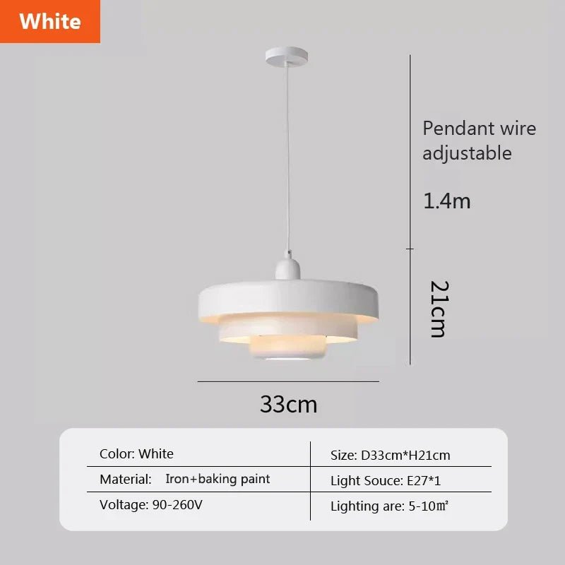Retro Orange Metal Pendant Light - Decorbites