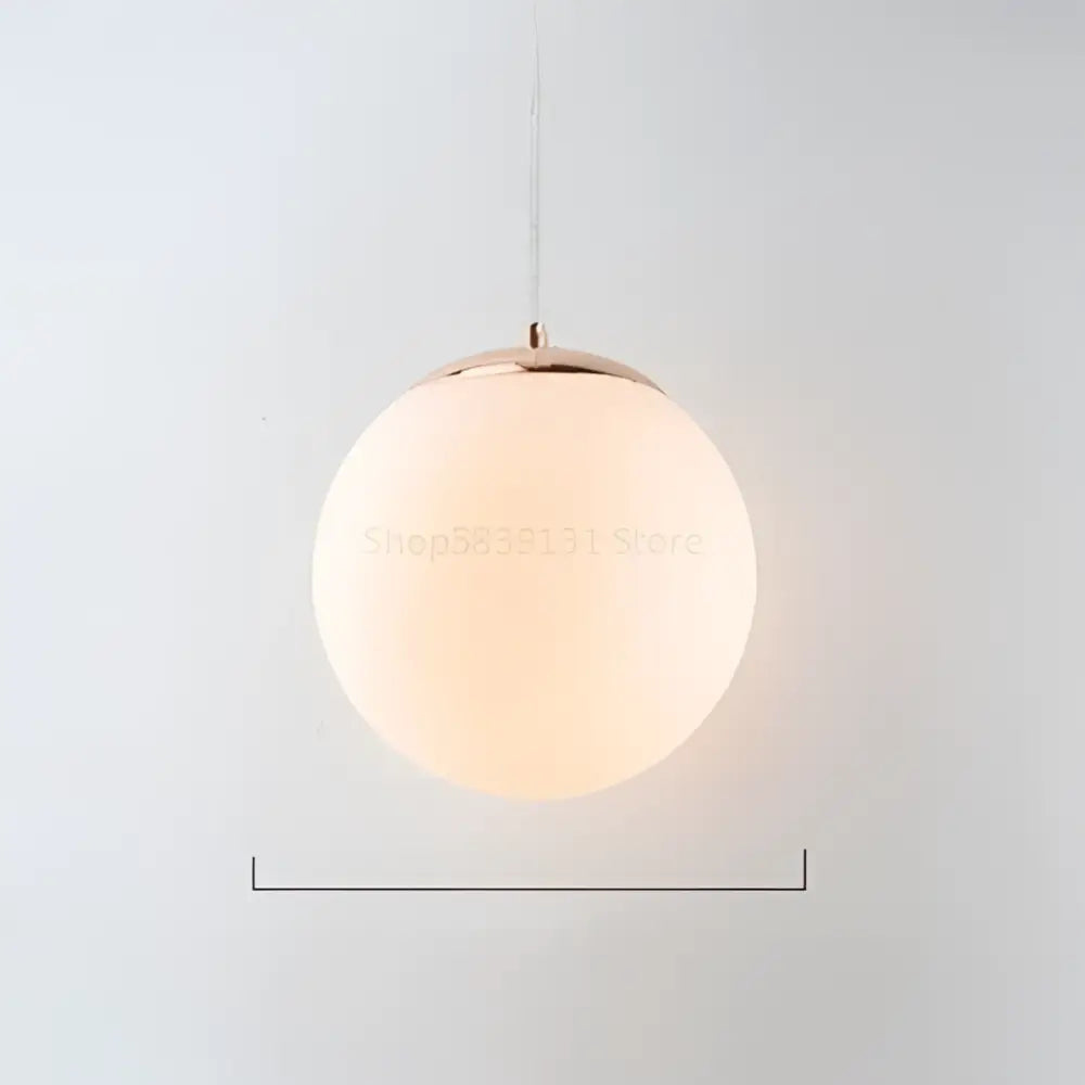 Set of 6 minimalist frosted glass ball pendant lights with rose gold metal fixture for living room decorbites glass ball pendant