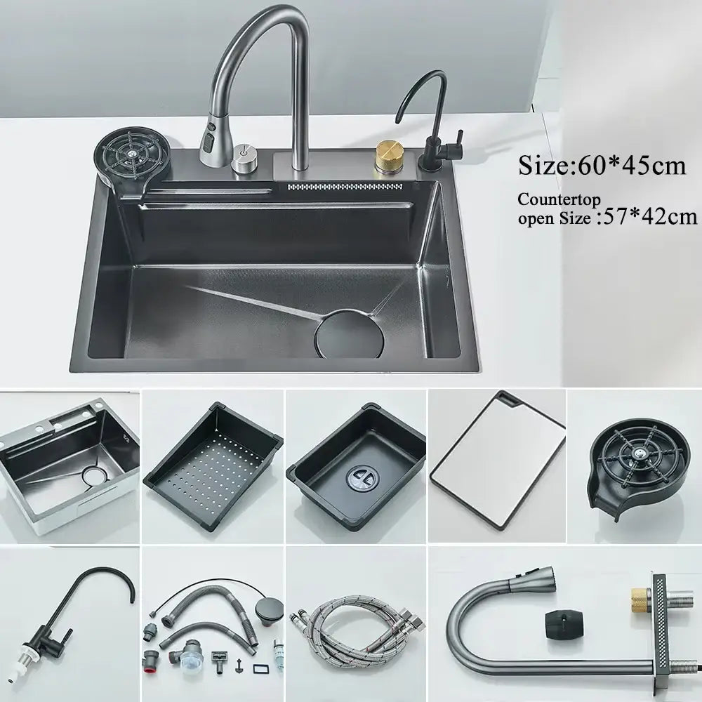Stainless Steel Kitchen Sink Set