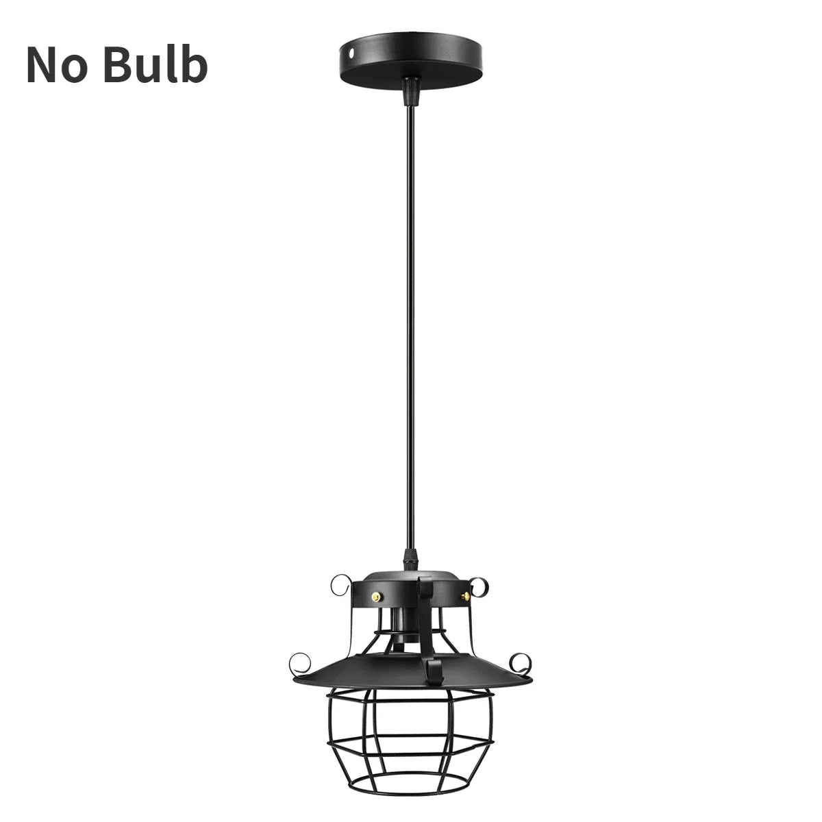 Vintage Industrial Metal Pendant Light - Decorbites