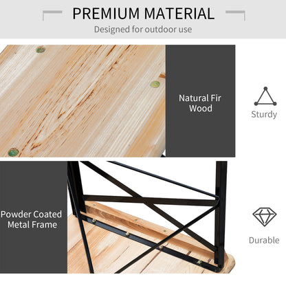 6' Portable Picnic Table and Bench Set