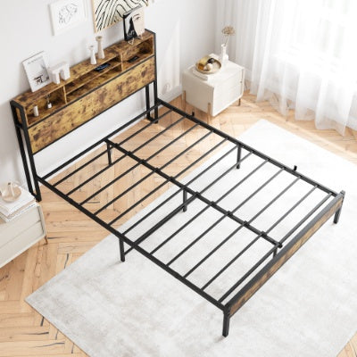 Black Metal Platform Bed