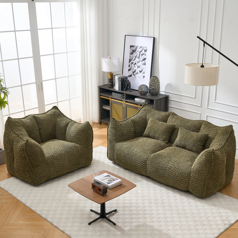 Boucle Bean Bag Chair