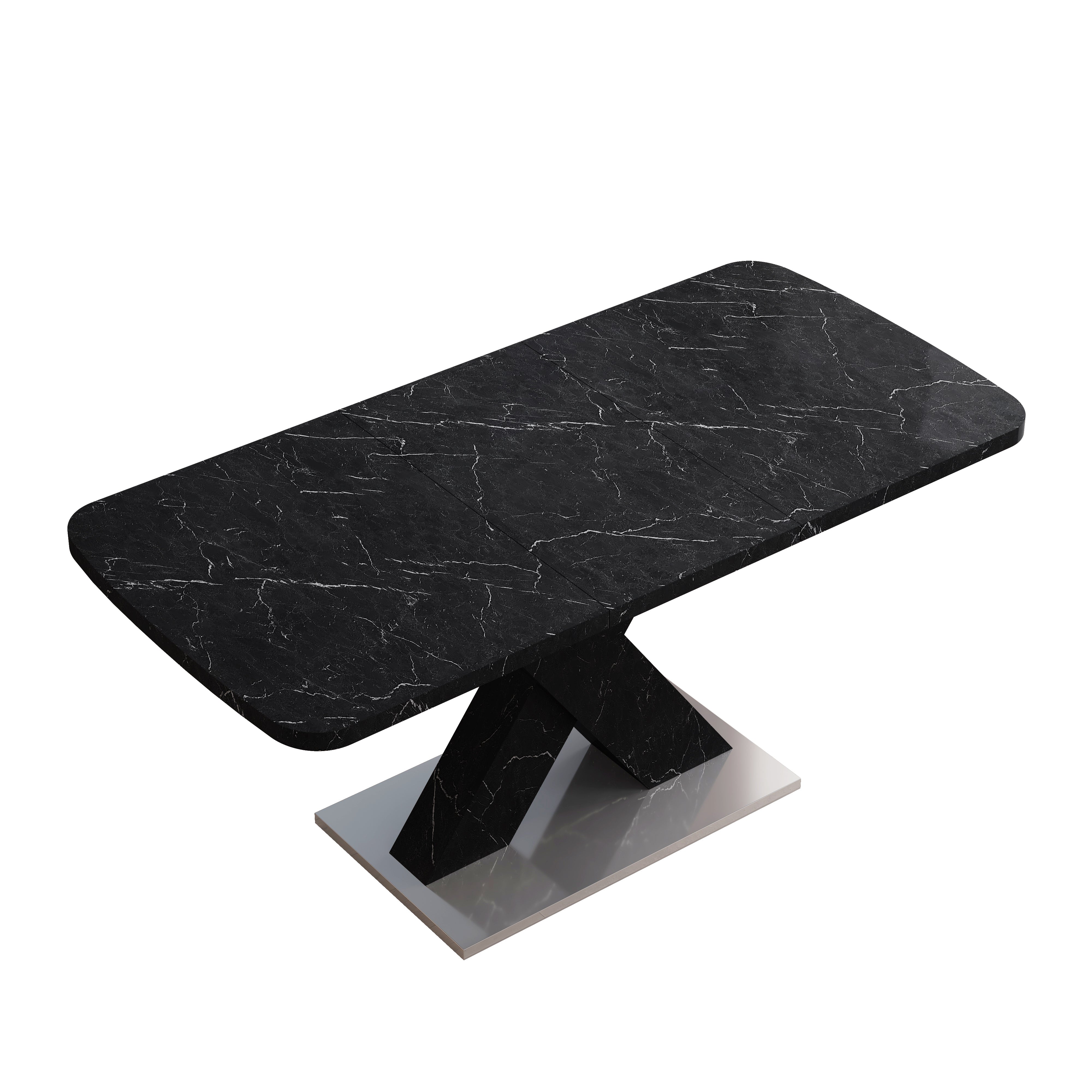 Black Marble Dining Table