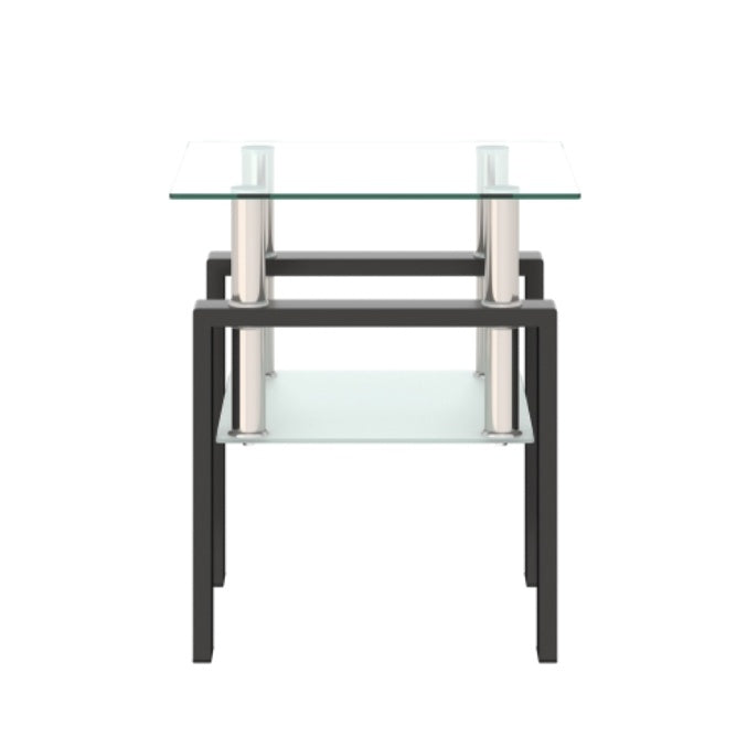 Transparent Black Glass Table