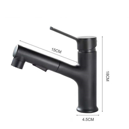 Hot And Cold Faucet Bathroom Basin Pull Faucet Basin Cabinet Mixing Valve