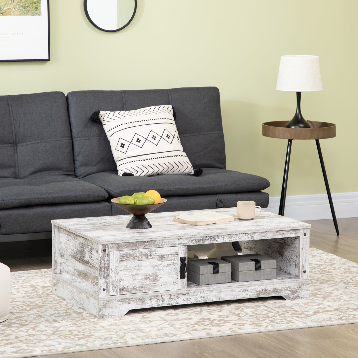 Rustic Coffee Table with Storage