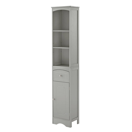 Tall Bathroom Cabinet Storage Cabinet With Drawer Adjustable Shelf