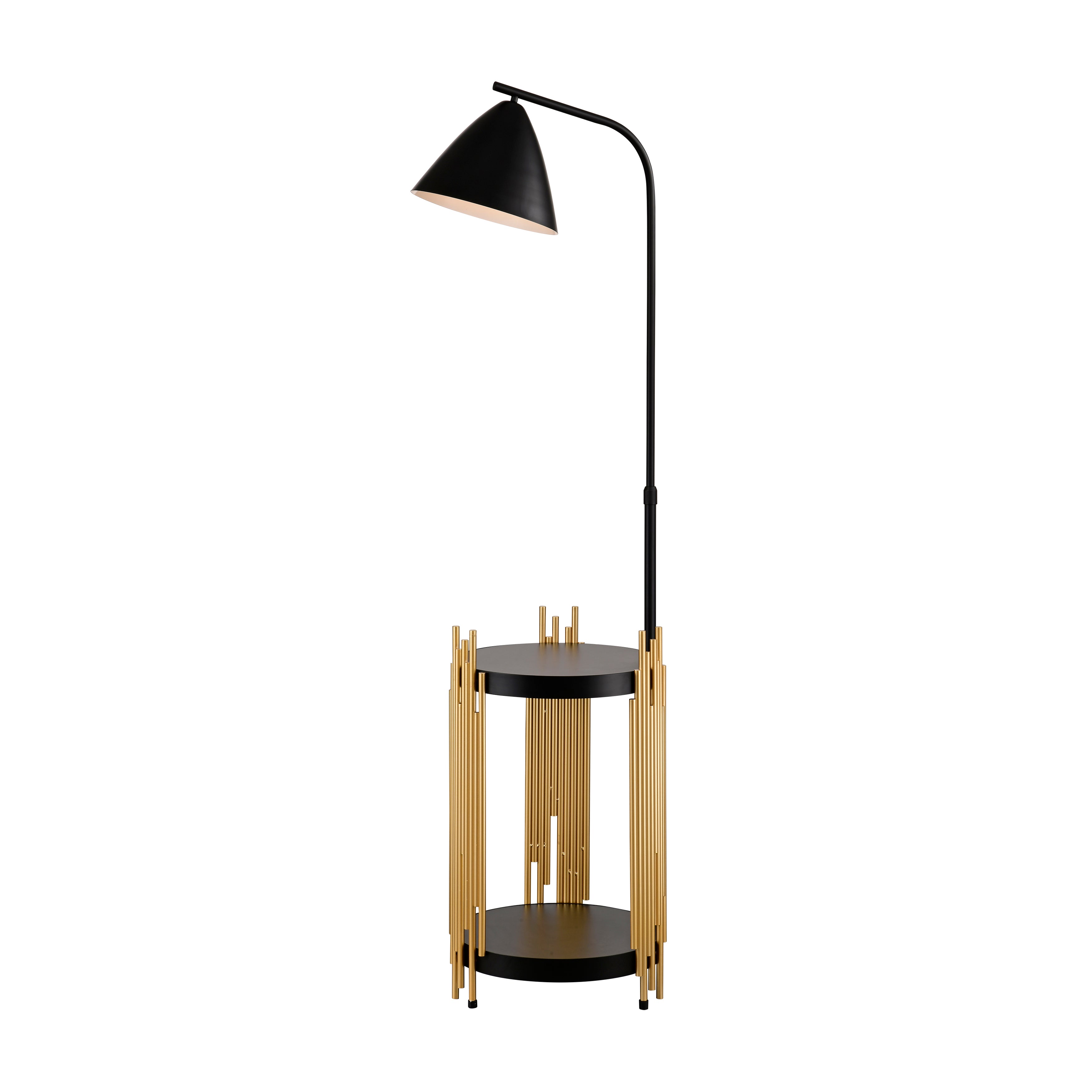 Gold Black Floor Lamp