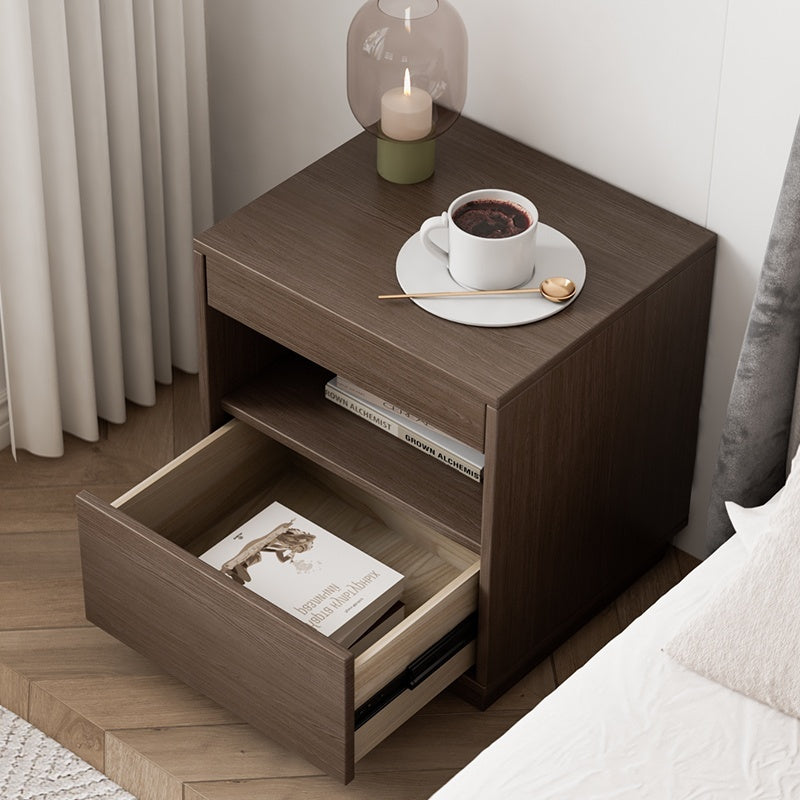 Chengrou Minimalist Bedside Table Multifunctional Concealed Compartment Bedside Table With Lock Storage Cabinet For Home And Bedroom Use