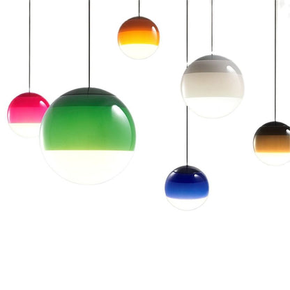 Nordic Minimalist Colorful Glass Chandelier