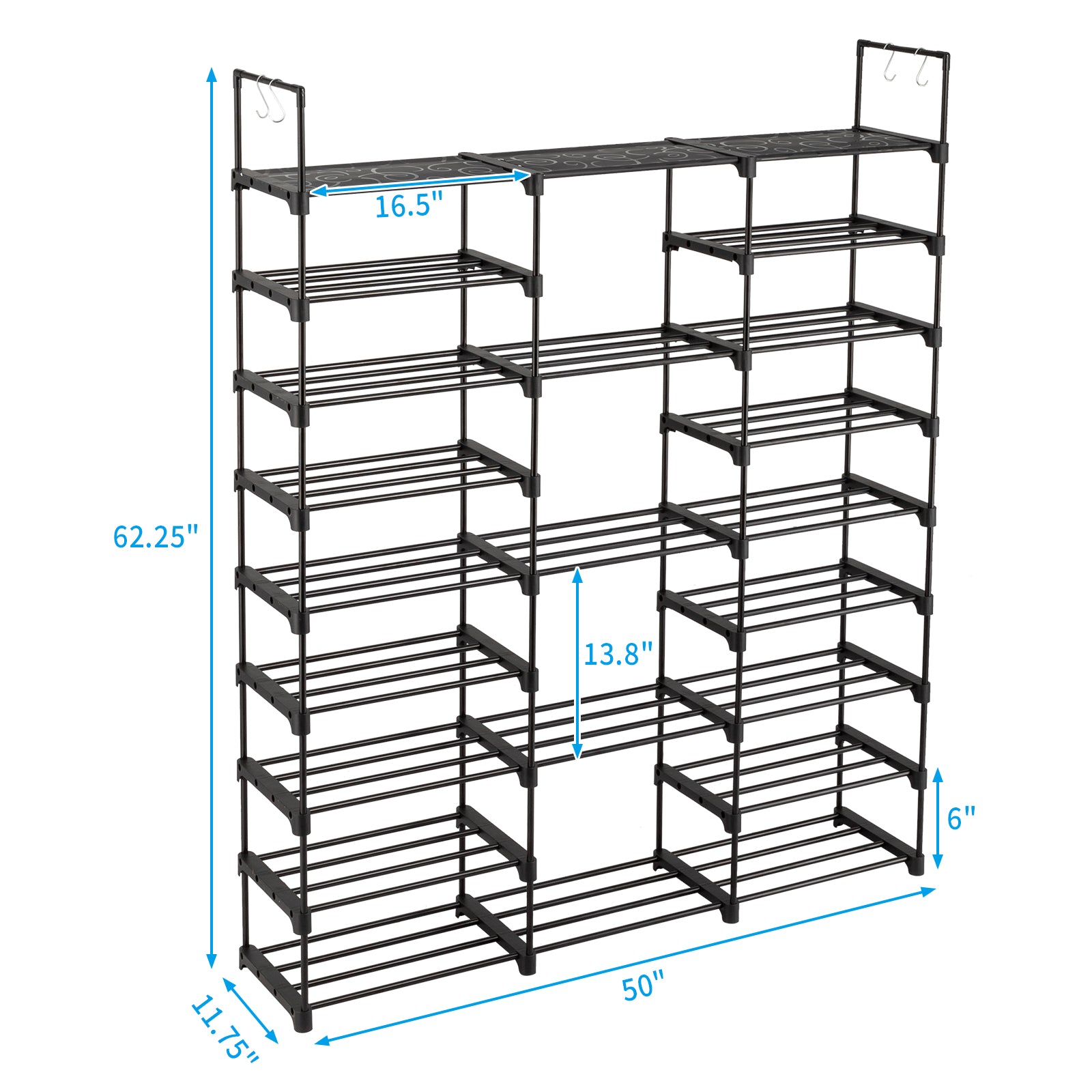 Wooden Entryway Shoe Rack