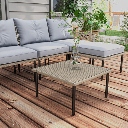 5-Piece Patio Furniture Set with Sofa
