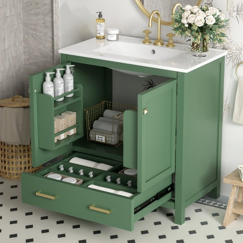 Gray Single Sink Vanity