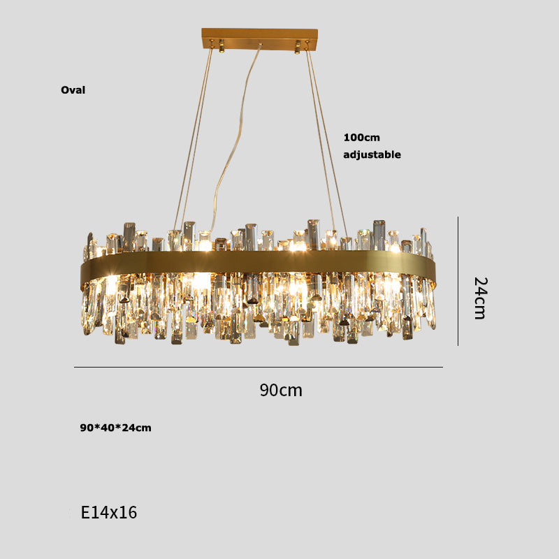 Simple Crystal Living Chandelier